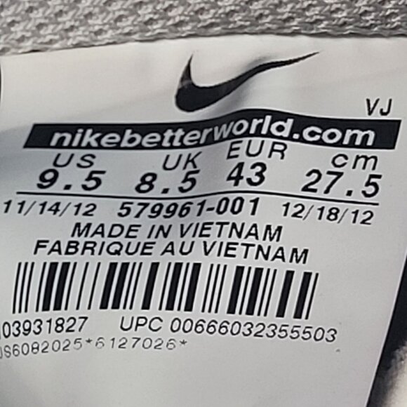 Nike Air Flight 13 Mid Men's Black Photo Blue Sneakers 579961-001 US Size 9.5 - Picture 8 of 8